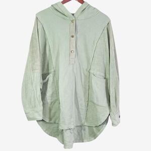 AEMI + CO Oversized Hoodie Sweatshirt Matcha Green Size XL Coastal Athleisure